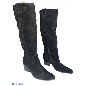 27 edit Bellamy Knee High‎ Boot black suade 6.5 NEW